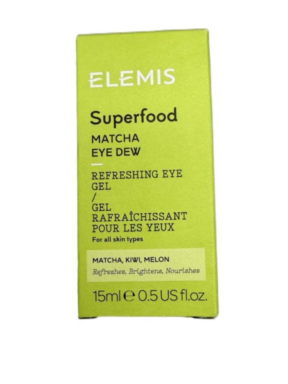 Brand New Elemis Superfood Matcha Eye Dew (15ml / 0.5 fl oz) - Factory Sealed